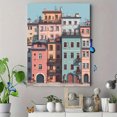 thumbnail image 4 of Colorful European Buildings Canvas Print Wall Art for Living Room Office Kitchen Dining Room, 4 of 8