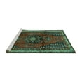 thumbnail image 2 of Ahgly Company Machine Washable Indoor Rectangle Persian Turquoise Blue Traditional Area Rugs, 7' x 9', 2 of 4