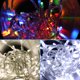 thumbnail image 4 of Guirnalda de luces de hadas con alambre plateado para fiestas navideñas, decoración para árbol de Navidad, bodas y fiestas con conector CC, 4 of 4