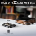 thumbnail image 2 of Cartera Lenvoten minimalista de metal con clip para billetes y bloqueo RFID, 2 of 9