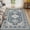 Blue, variant on UERMEI 8'x10' Washable Area Rugs for Living Room, Modern and Vintage Non Slip Carpet, Low Pile Indoor Rug for Bedroom Home Decor Carpets, Blue