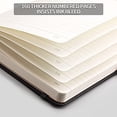 thumbnail image 2 of Cuaderno forrado AHGXG 320 páginas numeradas tamaño A5 reglas universitarias papel 100gsm cuero hombres y mujeres oficina escuela Negro, 2 of 3