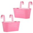 thumbnail image 2 of Hanging Flower Pots Hooks 2PCS Garden Tool Metal Iron For Railing Fence Home Decor Detachable Balcony Plant Holder, 2 of 22