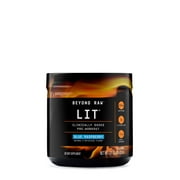 Beyond Raw LIT PreWorkout Powder Supplement For Men and Women, Energy, Focus, Endurance, Pumps, Nitric Oxide Boost, 250mg Caffeine, Creatine, Beta Alanine, Blue Raspberry, 15 Servings