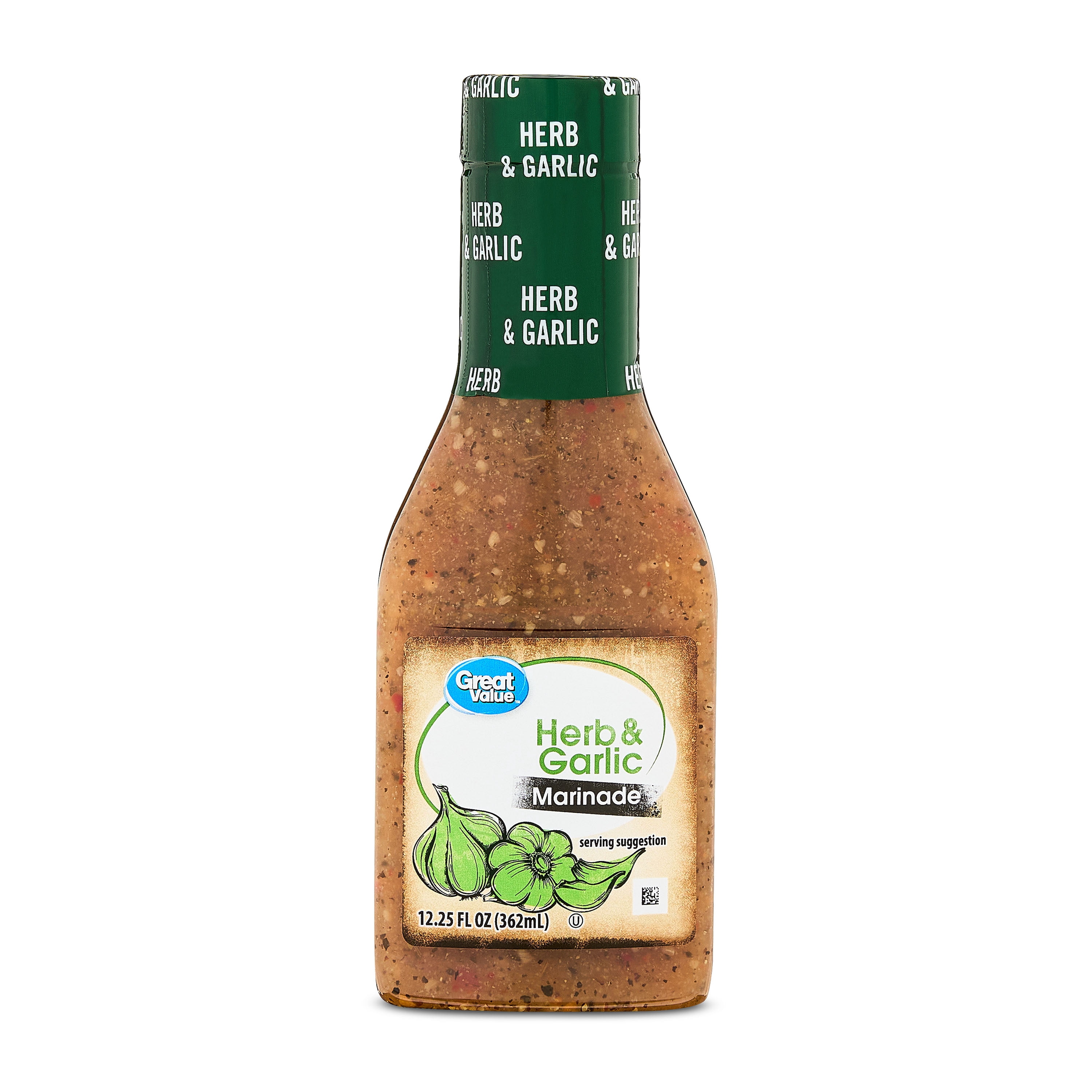 (6 pack) Great Value Herb & Garlic Marinade, 12.25 fl oz