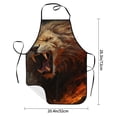 thumbnail image 2 of Rocae Cool Flame Lion A for Kitchen Aprons for Women Adjustable Cooking Kitchen Chef Apron for Men with Pockets, 2 of 7