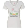 thumbnail image 3 of Inktastic I'll Never Forget That My Great Grandma Loves Me Elephants Women's V-Neck T-Shirt, 3 of 5