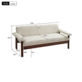 thumbnail image 6 of Christopher Knight Home 72.8" Modern Loveseat Sofa, 2-Seater Couch with Armrest Pillows, Beige, 6 of 9