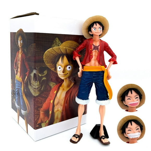 Pièce Unique Souriante Luffy Modèle Fait à la Main Boîte de Couleur Remplaçable Ensemble Statues de Personnages de Collection pour Fans d'Anime Cadeau de Remise des Diplômes 10,44 Pouces