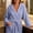 Blue, variant on MGDXOX Women's Waffle Knit Hooded Bathrobe, Belted Spa Robe with Pockets, Soft Absorbent Lightweight Loungewear Gray Free Size