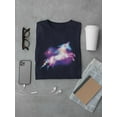 thumbnail image 3 of Unicorn In Neon Stars T-Shirt Men -Image by Shutterstock, Male Large, 3 of 4