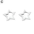 thumbnail image 6 of ZOUBAOQ Gold Color Plated Bold Star Hoops Tarnish-Resistant Earring Piercing Jewelry Earrings For Women Star Stud Y2k Gift, 6 of 9