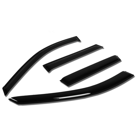 DNA Motoring WVS-T2-0161 For 2003 to 2007 Sorento BL 4pcs Window Vent Visor Deflector Rain Guard (Dark Smoke) 04 05 06