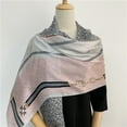 thumbnail image 3 of 100% Mulberry Silk Plaid Print Scarf, Lightweight Long Shawl for Women,18065,Multi Colors, 3 of 7