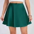 thumbnail image 4 of Women's Skirts Fashion Solid Color High Waisted Mini Skirt Summer Casual Short Skirts for Women, 4 of 7