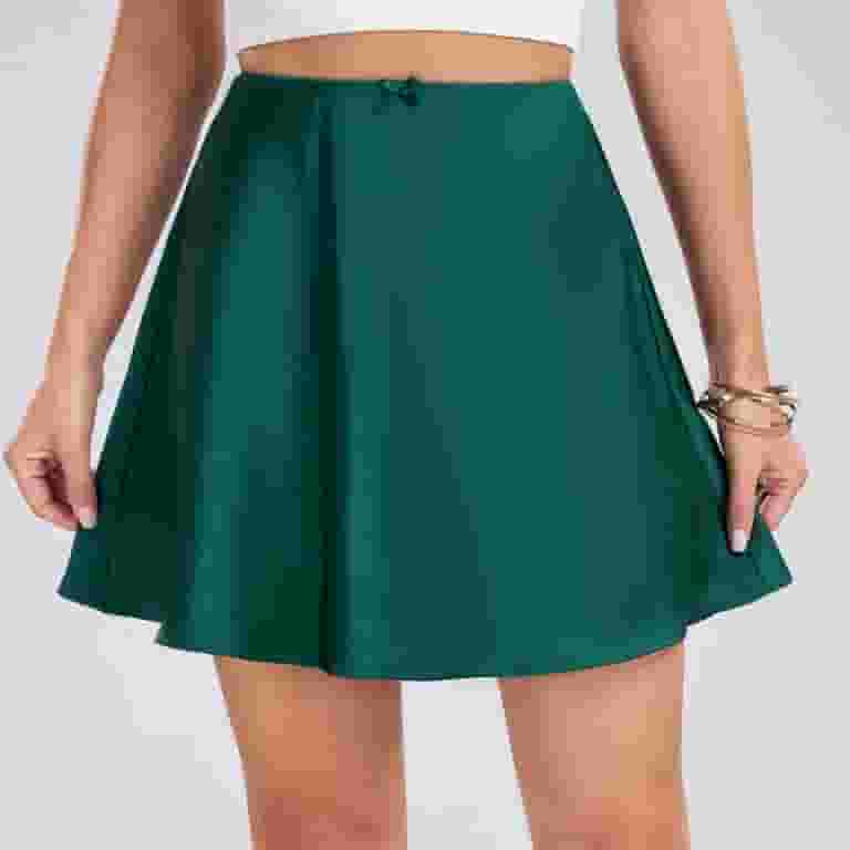 【PORTERNA】Mar line Short Skirt Annhoo Women's Satin Skirts Low Waisted Drawstring Casual