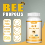Bee Propolis Capsules - Immune System Booster, Antimicrobial Antioxidant Support - 120 Capsules