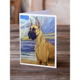 thumbnail image 2 of Fawn Great Dane at the beach Greeting Cards and Envelopes Pack of 8, 2 of 2