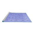 thumbnail image 2 of Ahgly Company Machine Washable Indoor Square Oriental Blue Traditional Area Rugs, 5' Square, 2 of 4