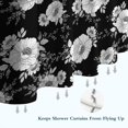 thumbnail image 6 of Pioneer Flower Floral Print Pattern Shower Curtain 72"x84", Bathroom Decorative Shower Curtain Set with 12 Hooks, Waterproof Washable, 6 of 6