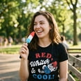 thumbnail image 4 of Womens Funny T Shirts Red White and Cool Sarcastic Fourth Of July Popsicle Graphic Novetly Tee for Ladies Womens Graphic Tees, 4 of 9