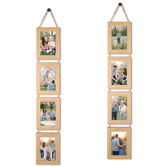 4x6 Collage Picture Frame Set of 2, Beige
