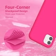 thumbnail image 5 of Designed for iPhone 12 Mini Silicone Case, Protection Shockproof Dustproof Anti-Scratch Phone Case Cover for iPhone 12 Mini, Liquid Silicone Phone Case (Pink), 5 of 6