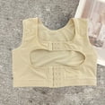 thumbnail image 6 of khonts,Women's Pull up Front Hook Closure Shapewear Retraction Accessory Mastoid Chest Corest Support Humpback Correction External Vest Tops Beige XXL, 6 of 7