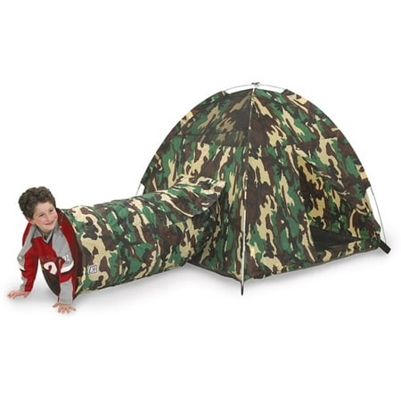 Pacific Play Tents Command HQ Tent and Tunnel Combo
