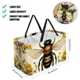 thumbnail image 2 of Honeybee Large Capacity Reusable Foldable Oxford Cloth Storage Bin - Decorative Box, Collapsible Bucket, and Convenient Storage Basket, 2 of 7