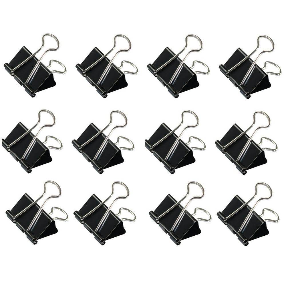Binder clips 3 4 capacity 3 8 wide 1 dozen 12 pieces walmart 