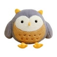 thumbnail image 1 of Búho de peluche de juguete, muñeco de peluche de búho compacto, decoración para el hogar, adorable y abrazable. gris, 1 of 9