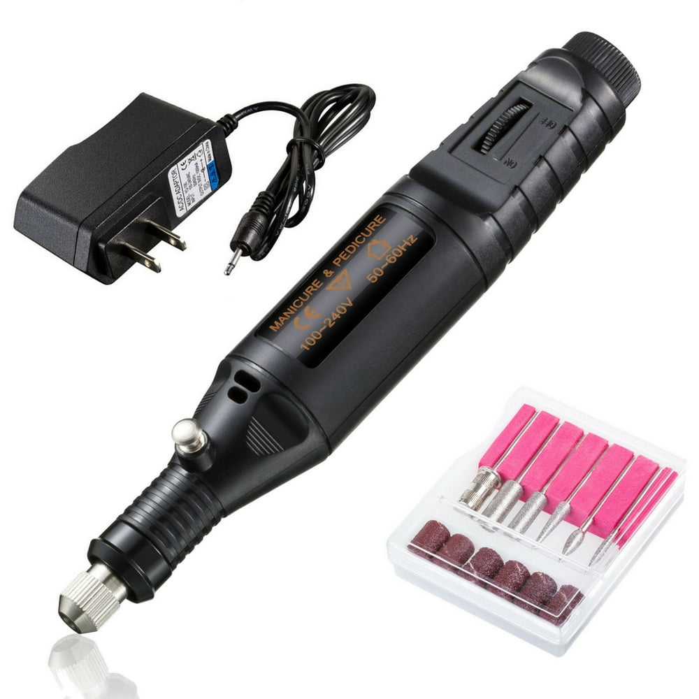 Nail File Drill Kit Finger Toe Nail Care Electric Nail Polishing