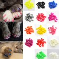 thumbnail image 2 of 20pcs Colorful Soft Non-toxic Pet Cat Claw Covers Paws Nail Caps Protective High-Red--L-, 2 of 5