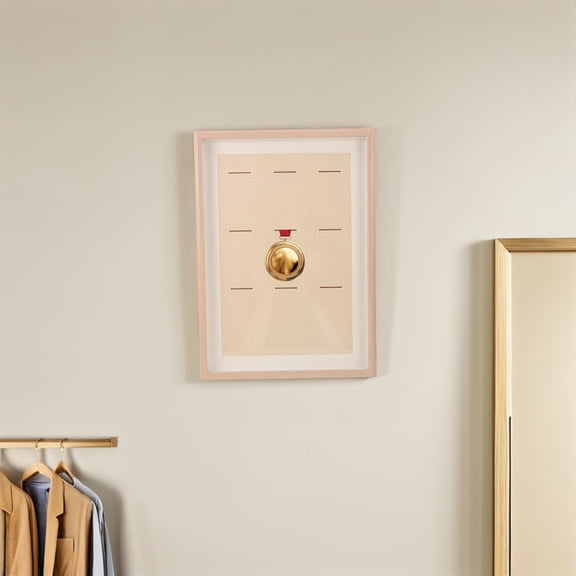 HOOWIFFY Tabletop Medal Display Stand with Organized Compartments for Sporting and Graduation Medals