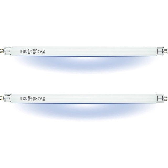 Paquete de 2 bombillas de repuesto para matamoscas Fsl Bl T8 F15w, tubos ultravioleta de 17 pulgadas para matamoscas/exterminador de insectos de 15/30 W