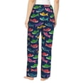 thumbnail image 3 of Picia Colorful Carp Streamer 1 Womens Soft Woven Cotton Elastic Waistband Sleep Pajama Pant Lounge Sleep Pant With Pockets And Drawstring-Large, 3 of 9