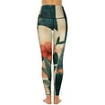 thumbnail image 3 of Bohemian Color High Waisted Leggings for Women No See Through Tummy Control Buttery Soft Yoga Pants for Workout Athletic Running, 3 of 6