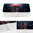 thumbnail image 4 of Jellyfish PU Leather Bracelet Holder Jewelry Box Stand Necklace Organizer with Removable Compartment Portable Case, 4 of 6