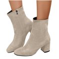 thumbnail image 2 of Bottes d'Hiver pour Femmes Bottes Hautes Mode Loisirs Extérieur, 2 of 9