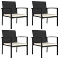 thumbnail image 5 of vidaXL 5 Piece Garden Dining Set Poly Rattan Black, 5 of 5