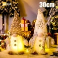 thumbnail image 2 of Muñeco navideño sin rostro de gnomo luminoso de 30 cm, decoración para árboles de Navidad 2024, luz nocturna, regalo de Navidad 2023, decoración del hogar para el año nuevo, 2 of 5