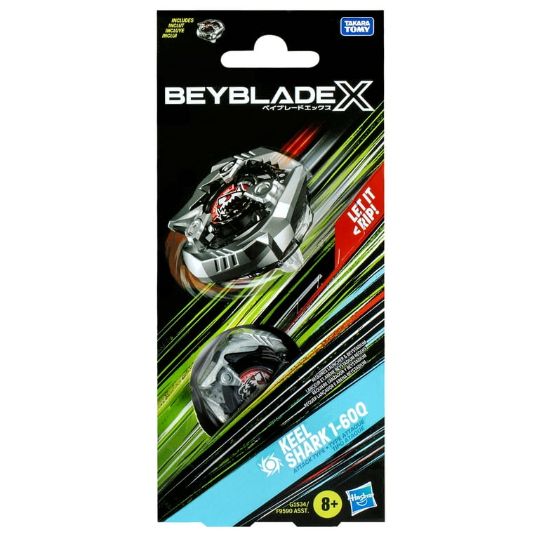 BEYBLADE X シャークスケイル1-60R Beyblade, Tops, Keel Shark 1-60Q, Attack Type, Ages 8+ - Walmart.com