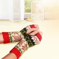 thumbnail image 5 of Fingerless Gloves for Women Winter Fashion Women Wool Knit Fingerless Snowflake Pattern Keep Warm Winter Gloves Warm Winter Gloves for Women Warm Gloves for Women Gloves Winter Women Warm, 5 of 5