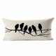 thumbnail image 1 of Billuyoard Funda de almohada extraíble con estampado de pájaros, de algodón y lino, 30x50cm, novedad de 2020 Decoración del hogar, 1 of 6