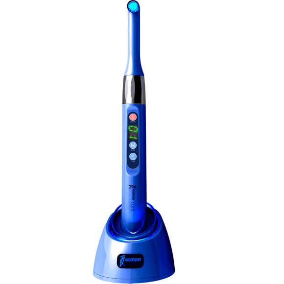 Lampara De Fotocurado Dental I- Led De 1 Segundo Woodpecker Inalámbrica Color Azul