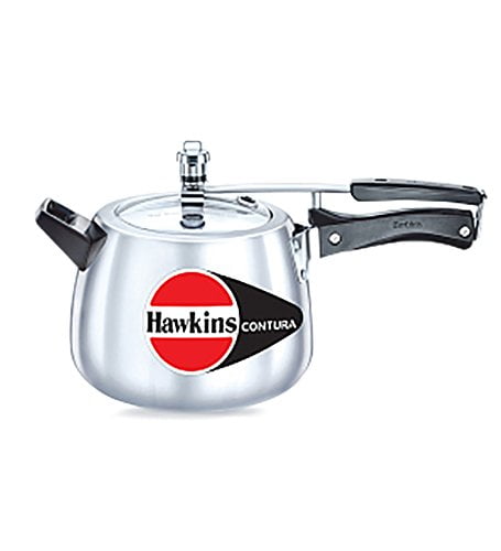 Hawkins HC50 Contura 5-Liter Pressure Cooker Small Aluminum 