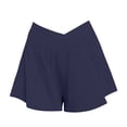 thumbnail image 4 of Flowy Athletic Shorts, Audhol Ladies' Butterfly Shorts with Pocket Sports Shorts 2 in 1 Elegant Running Shorts Casual Shorts 2 in 1 Running Shorts for Women Navy S, 4 of 5