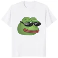 thumbnail image 3 of Camisa con estampado de rana de Pepe the Frog, divertida camiseta unisex, informal y elegante, 3 of 5