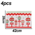thumbnail image 2 of Manteles de Navidad Juego de 4 manteles individuales para vacaciones de invierno, Navidad, cocina, comedor, mantel individual, accesorio de feliz año nuevo Zhivalor CPB-CJZ386-5, 2 of 5